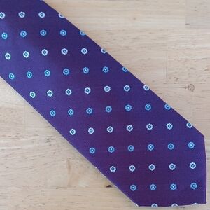 Cortefiel Elegant Purple Floral Men's Tie